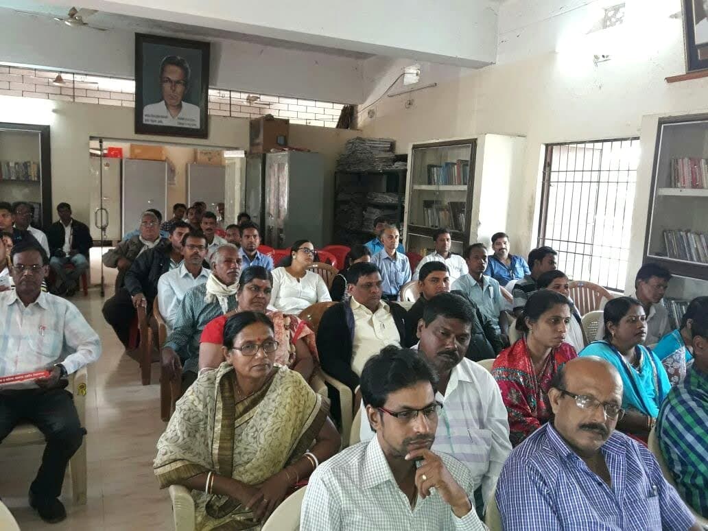 A full hall of participants at an IIES community awareness programme